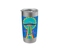 Cow Abduction Alien Cryptid Humor UFO Stainless Steel Insulated Tumbler