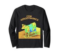Cow Aerodynamic Funny Meme Cute Long Sleeve T-Shirt