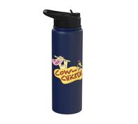Cow and Chicken Logo Stainless Steel Insulated Water Bottle