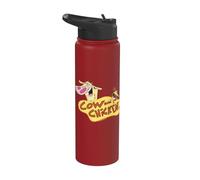 Cow and Chicken Logo Stainless Steel Insulated Water Bottle