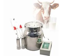 Cow And Sheep Milking Machine, 304 Stainless Steel Milk Bucket, One-button Start, Pulsating, Auto Stop, Adjustable Suction, Effortless Household Milking Cow 14L