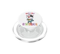 Cow Back To School Mooing Into 6th Grade Vintage PopSockets PopGrip for MagSafe