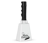Cow Bell, Cow Bells Noise Makers, Cow Bells for Sporting Events to Make Big Noise, Cowbell with Handle for Football Games, Graduation, Party, school, Farm, Percussion Music(Words,1 Pcs)