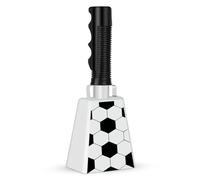 Cow Bell, Cow Bells Noise Makers, Cow Bells for Sporting Events to Make Big Noise, Cowbell with Handle for Football Games, Graduation, Party, school, Farm, Percussion Music, Flag (Football)