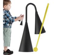 Cow Bell for Drum Sets,Handheld Percussion Instrument With Stick - Handbells for Party Supplies Solo Celebration Improvisation Church Ensemble Education School Travel Band Stage