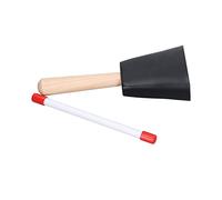 Cow Bell, Metal Steel Cowbell with Wood Handle Stick, Hand Percussion Cow Bells, Percussion Cowbells with Loud Noise Makers for Football Game, Home Call Bells, Drumset and Farm