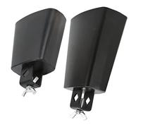 Cow Bell Noise Maker Metal Cow Bell Noise Maker Hand Percussion Instrument Cowbell with Stick for Drum Set(黑1)