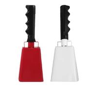 Cow Bells 2 Pcs Football Cow Bell Hand Bells For Sporting Events Metal Noise Maker Cheering Cowbells For Events