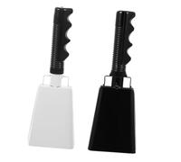 Cow Bells 2 Pcs Sound Generator Bull Bell Handbells Cowbell With Handle Small Musical Cheering Drum Kit