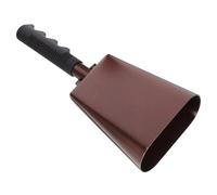 Cow Bells 2pcs Brown Hand Cow Bell With Handle Mini Bells Vintage Cattle Rustic Sheep Grazing Ringing Hanging Cowbells