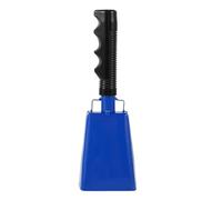 Cow Bells 2pcs Metal Cow Bell Farm Cattle Anti-lost Handheld Cheering Loud Noise Maker Calling For Sporting Events(Blue)