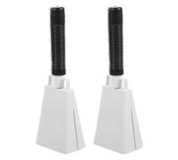 Cow Bells 2pcs Metal Cowbell For Drum Set Musical Instrument Percussion Music Rhythm Learning Cheering Bell Accessories Loud