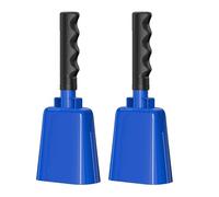 Cow Bells 2pcs Party, Concert, Graduation Noise Maker, Long Echo Sound Thunderous Cowbells Comfort Handle For Events