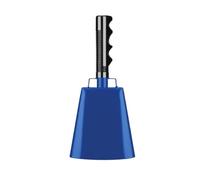 Cow Bells 4pcs Cowbell Noise Makers Percussion Musical Instrument Iron Decorations School Hand Bells With Handle For Games Sports(Blue)
