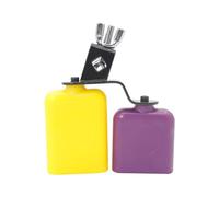 Cow Bells Bicolor Cowbell High And Low Tones Double Mounted Percussion Musical Instruments Sporting Event Drum Set Double Mounted