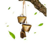 Cow Bells Christmas Decor | Christmas Vintage Rustic Bells,Garden Chimes for Outdoor Holiday Birthday Thanksgiving Party School Classroom Living Room Bedroom