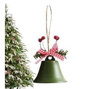 Cow Bells for Decoration, Rustic Vintage Bells - Antique Metal Christmas Bells | Christmas Chimes, Tree Bells with Bow/Berries for Doors, Living Rooms, Porches
