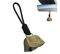 Cow Bells Noise Makers, 1.65x1.26in Multipurpose Loud Bell, Metal Ornament with Lanyard, Compact Clear Sound Design, Easy Carry Use for Horses Harness Outdoor Camping Farms Ranches