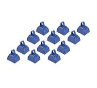 Cow Bells Noise Makers, 12Pcs 3in Blue Metal Cowbell Noisemaker with Handle Cow Bells For Sporting Events Blue Cowbell For Sports Events, Tailgate Parties, Rallies, Soccer Matches
