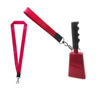 Cow Bells Noise Makers with Handle Hand Percussions Cowbell Cheering Musical Instruments Call Alarm Cowbell with Handle for Sportings Event Footballs Game