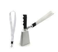 Cow Bells Noise Makers with Handle Hand Percussions Cowbell Cheering Musical Instruments Call Alarm Cowbell with Handle for Sportings Event Footballs Game