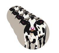 Cow black spot Car Air Freshener Cards for Women Men 4 Pack Cute Car Accessories Long Lasting Scent Car Diffuser Hanging Auto Aromatherapy Tablets Car Fresheners Gifts