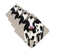 Cow black spot Car Air Freshener Cards for Women Men 4 Pack Cute Car Accessories Long Lasting Scent Car Diffuser Hanging Auto Aromatherapy Tablets Car Fresheners Gifts