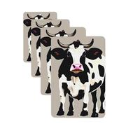 Cow black spot Car Air Freshener Cards for Women Men 4 Pack Cute Car Accessories Long Lasting Scent Car Diffuser Hanging Auto Aromatherapy Tablets Car Fresheners Gifts
