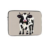 Cow Black spot Laptop Case 10 inch, Shockproof Protective Computer Sleeve Cover Water Resistant Laptop Bag Carrying Tablet Cover Briefcase Handbags Gifts for Men Women