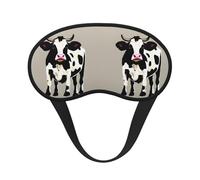 Cow Black Spot Print Sleep Mask, Eye Sleeping Mask for Women and Men for Total Darkness, Reduces Puffy Eye Mask