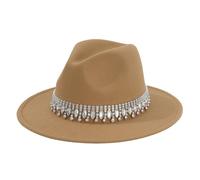 Cow Boy Hat Women,Rhinestone Cowboy Hat Wide Brim Hats Shiny Party Wedding Hat