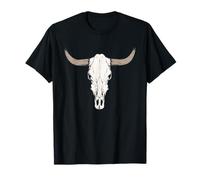 Cow Bull Cattle Skull Head Western Vintage Animal Graphic T-Shirt