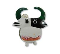 Cow Bull Hanging Metal Tea Light Candle Holders with Sturdy Hook - Outdoor/Indoor Garden Ornaments - Handmade & Hand-Painted Metal Decor - Unique Gift Idea - Ideal for Patios, Trees, Porches