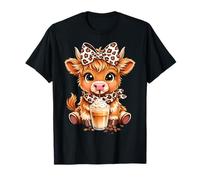 Cow Coffee Cute Animals Beverage Caffeine Farm T-Shirt