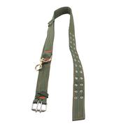 Cow Collar Adjustable 4 Layer Canvas with 2 Rows Metal Buckle, Durable Calf Collar for Horse Sheep Cattle Dog - Heavy Duty Design, Comfortable Fit for Livestock Growth (M)