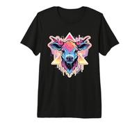 Cow Cow Head Cows Calf Agriculture Mother Cow Dairy Cow Premium T-Shirt