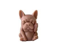 Cow Cylinder Candle & Resin Mold - Intricate Food Grade Silicone Mold for Candle Making, Resin Casting, Soap Making, DIY Home Decor Craft - Reusable & Flexible Silicone Molds (Bulldog)