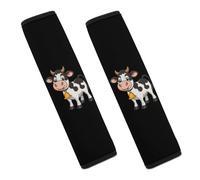 Cow Dairy Farming Car Seat Belt Pads Cover Durable Seatbelt Shoulder Strap Car Accessories 2PCS