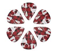 Cow Deer Tree Christmas Printed Guitar Picks Plectrum,Guitar accessories,6pcs 0.46mm