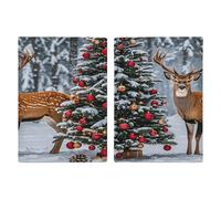 Cow Deer Trees Christmas Passport Card Holder Travel Passport Covers Case Pu Passport Book Cover Passport Wallet Cover Case Passport Protective Cover Unisex Passport Protector, style, 20.3x13.8cm