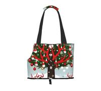 Cow deer trees christmas print Puppy Carrier Dog Walking Bags Pets Dogs Carrier Bags for small Dogs and Cat and Rabbit