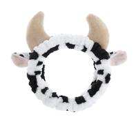 Cow Ears Makeup Headband, Soft Skincare Hair Band for Washing Face with Wrist Towels Cute Makeup Headband Beauty Headbands Stocking Stuffers for Women Girls Cow Party Favors Cosplay Makeup