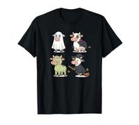 Cow Farm Animal Halloween Ghost Vampire Zombie Witch T-Shirt