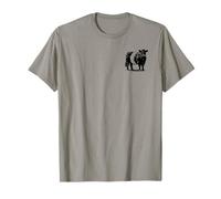 Cow Farmer Breeder - Monochromatic Belted Galloway Cattle T-Shirt