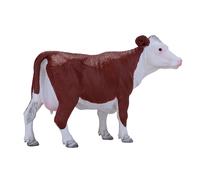 Cow Figurine Brown PVC 11.5cm Hand-Painted Realistic Farm Diorama Model Mini Toy