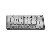 Cow From Hell Badge Pantera Silver One Size