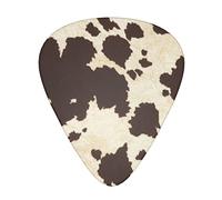 Cow Fur Print Guitar Picks 12 Pack, Includes Thin, Medium & Heavy For Acoustic Guitar,Ukulele Etc.