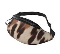 Cow Fur Print Printed Personalized Waist Bag, Lightweight and Versatile Crossbody Bag for Everyday and Outdoor Adventures