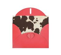 Cow Fur Print Printing Holiday Happy Birthday Cards Gift With Envelope And Note Tag For Women Men Wife Mom Husband