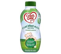 Cow & Gate 1 First Infant Baby Milk Liquid Formula from Birth, 1L (4 Pack)